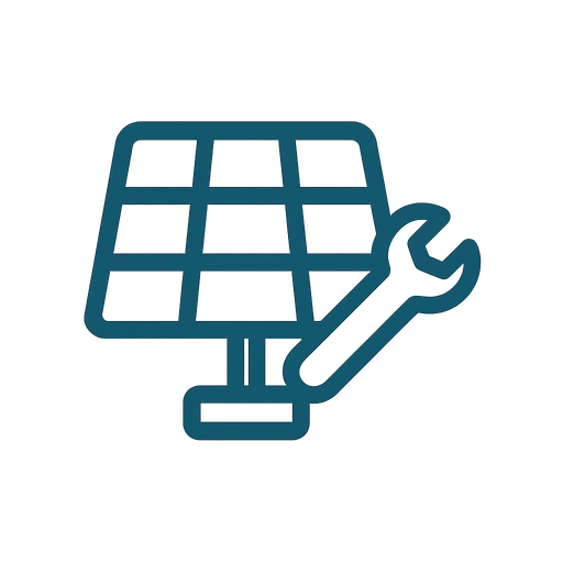 Technician inspecting solar panel wiring and connections on a Paramus rooftop